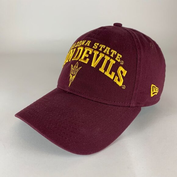 Arizona State Sun Devils NCAA Maroon New Era 9Twenty Relaxed Fit Adjustable Hat - Picture 1 of 5